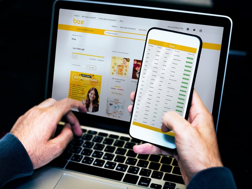 Biz-E nền tảng kinh doanh online thông mình, không vốn, không đóng gói shi[ hàng