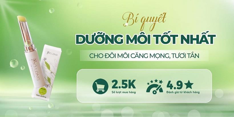 Son dưỡng môi Pơ Lang dưỡng môi mềm từ trái bơ