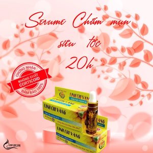 Serum Chấm Mụn Siêu Tốc 20H Linh Chi Vàng 10ml - Giải Pháp Hiệu Quả Cho Mụn