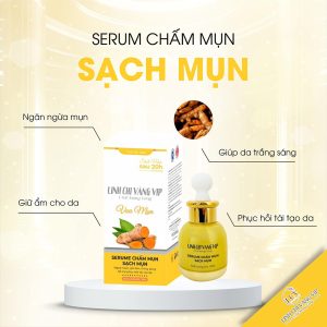 Serum Chấm Mụn Siêu Tốc 20H Linh Chi Vàng 30ml - Bí Quyết Đánh Bay Mụn Trong 20 Giờ