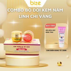 Bộ Đôi Kem Trị Nám Ngày và Đêm Linh Chi Vàng