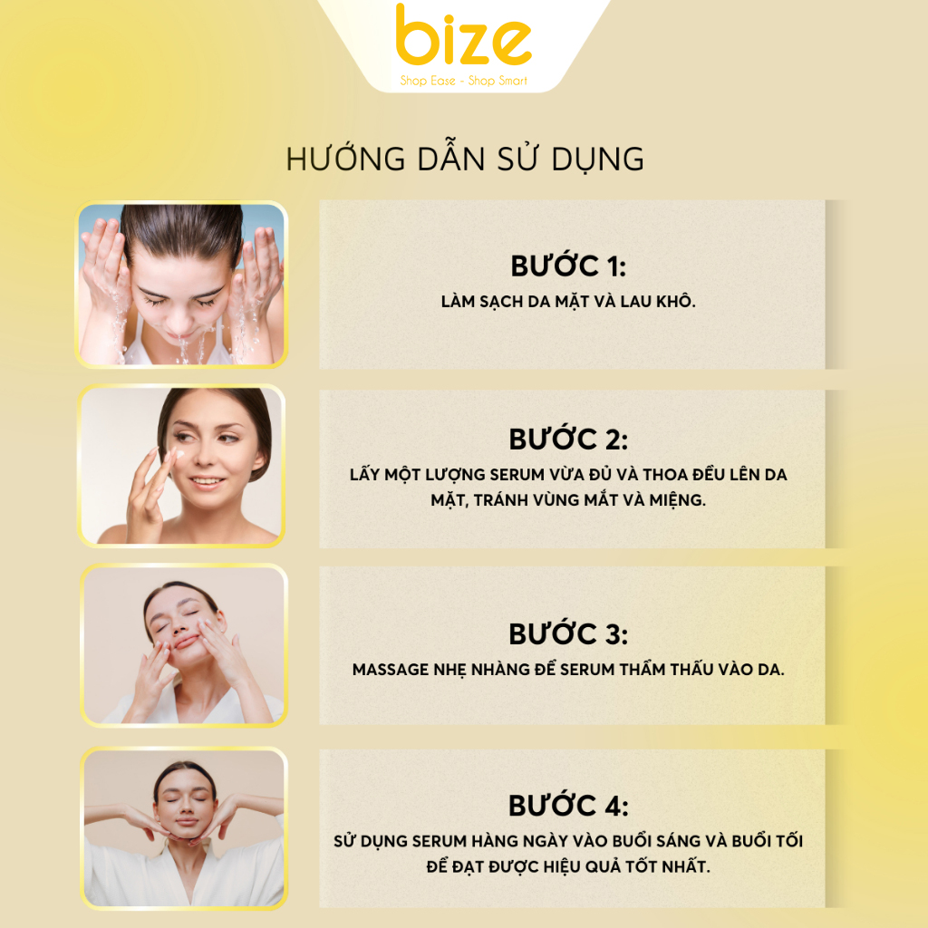 Serum trắng da se khít lỗ chân lông nhau thai cừu Linh Chi Vàng