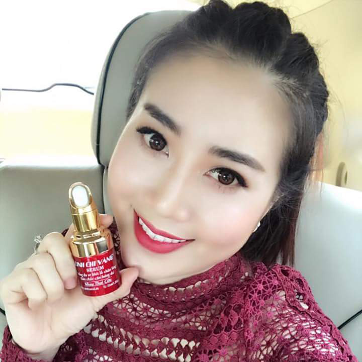 Serum trắng da, se khít lỗ chân lông nhau thai cừu Linh Chi Vàng
