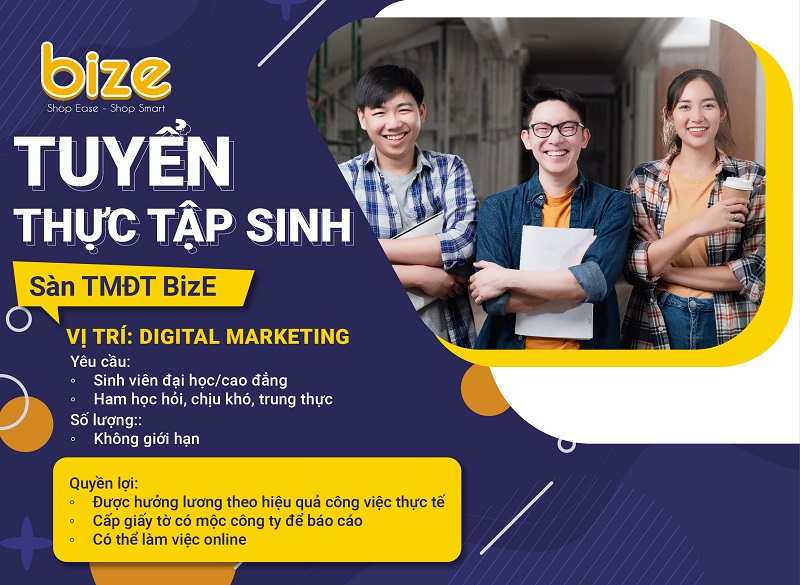Tuyển dụng thực tập sinh Digital Marketing