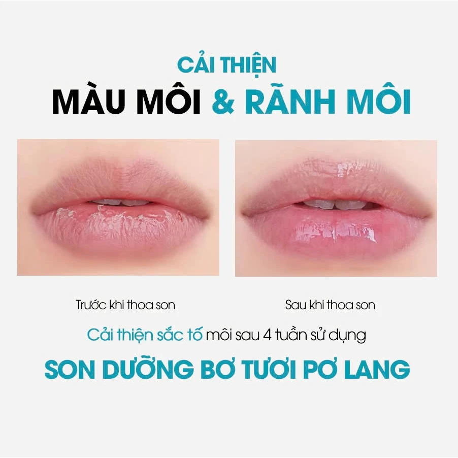 Son dưỡng môi Pơ Lang màu Đỏ Cam dưỡng môi từ trái bơ - A01 - Ảnh 3