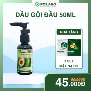 Dầu Gội Đầu Bơ Gừng Bưởi Pơ Lang Phục Hồi Giảm Rụng Tóc 50ml
