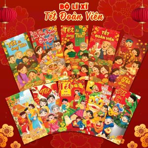 Set 100 bao lì xì Tết