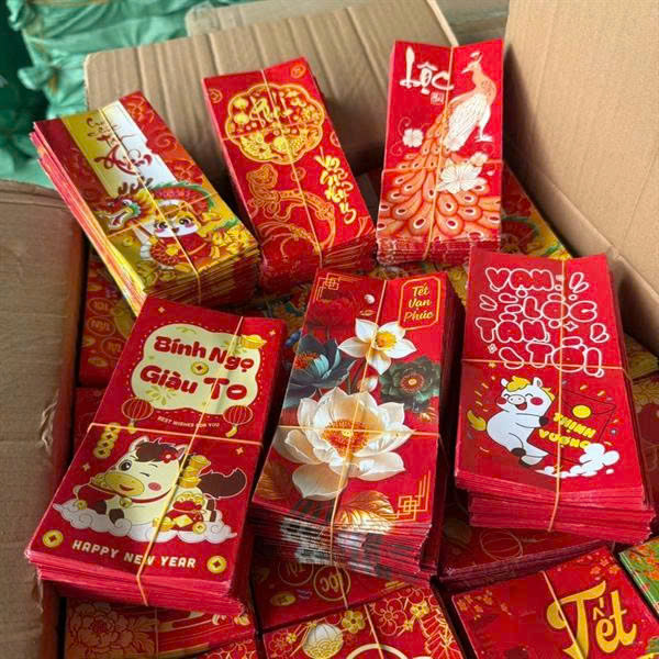 Set 100 bao lì xì Tết