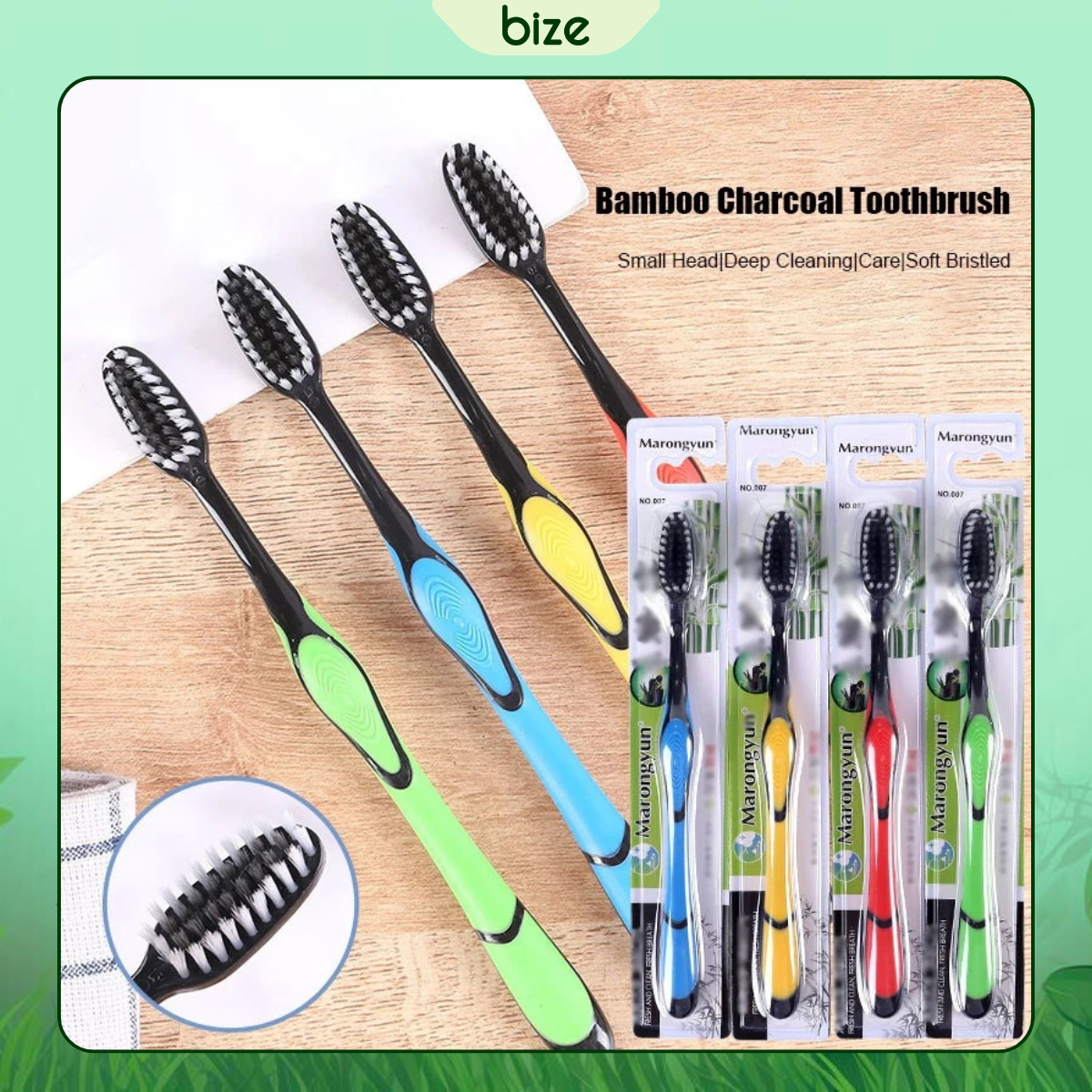Combo 4 bàn chải đánh răng than tre hoạt tính – Lông mềm mịn, kháng khuẩn vượt trội - Ảnh 5